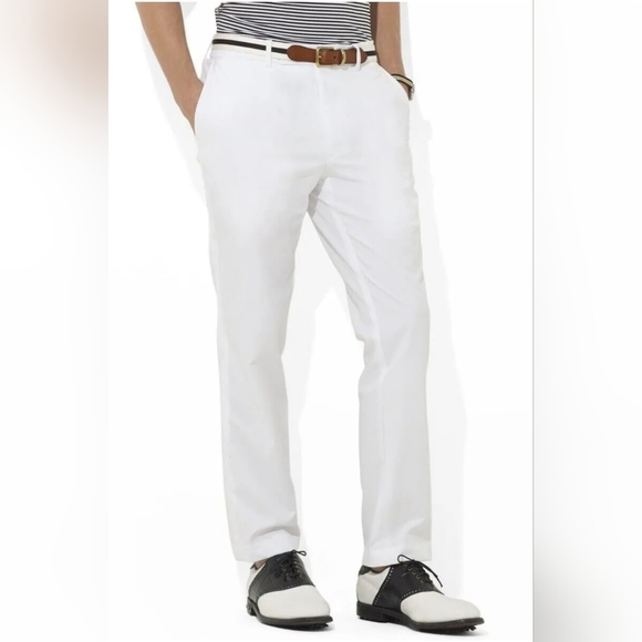 $148 Men's RLX Golf Tailored Fit Performance Pants 34X32 - White - NWT!!! - Picture 2 of 12